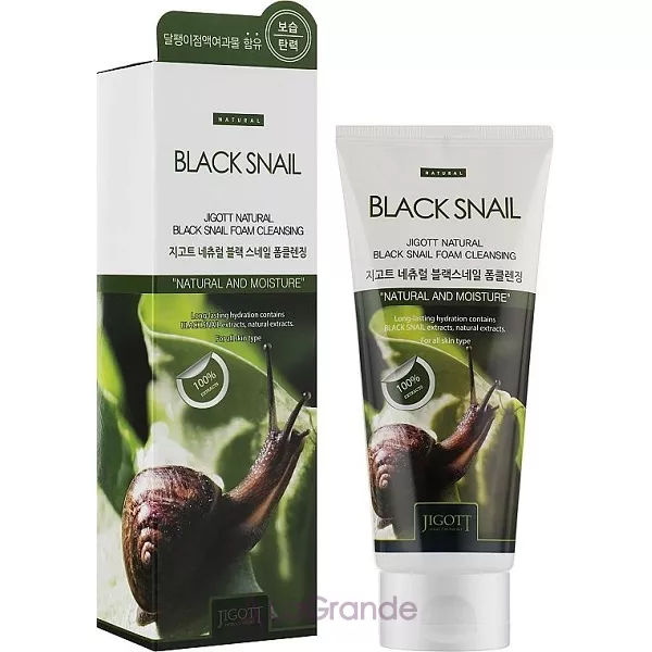 Jigott Natural Black SnaiL Foam Cleansing ��������� ����� � ���������� ����� ������ ������