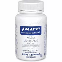 Pure Encapsulations Alpha Lipoic Acid 400 mg ĳ������ ������� ��� �������� �������, ����� �� �������-������� ������� "�����-����� �������", 400 ��