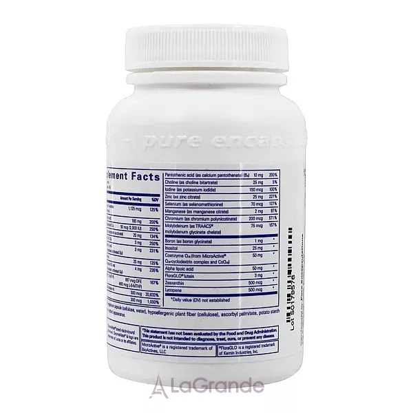 Pure Encapsulations O.N.E. Multivitamin �������������� � �������� � ��������������� ����������, CoQ10 � ��������