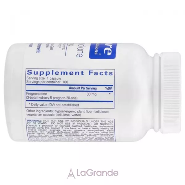 Pure Encapsulations Pregnenolone 30 mg ����������� ������� ��� ��������� �������� �������, ������ � ������������� ������� 