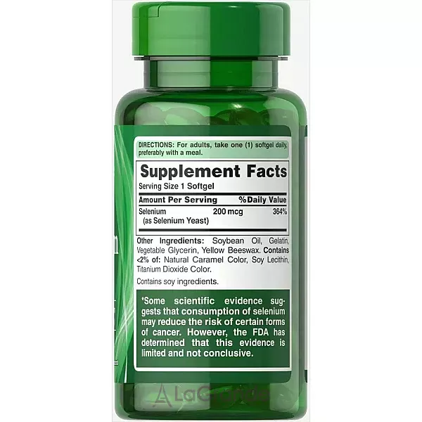 Puritan's Pride Absorbable Selenium 200 mcg ����������� ������� 