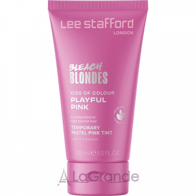 Lee Stafford Bleach Blondes Kiss Of Colour Temporary Pastel Pink Tint  -   