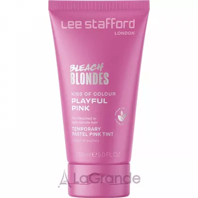 Lee Stafford Bleach Blondes Kiss Of Colour Temporary Pastel Pink Tint ³ -   