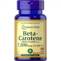 Puritan's Pride Beta-Carotene 7500 mcg ����������� ������� "����-�������", 7500 ���