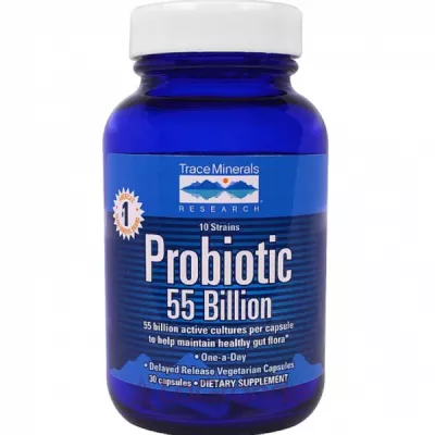 Trace Minerals Research Probiotic 55 Billion        55  