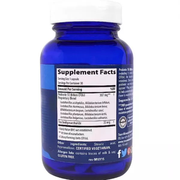 Trace Minerals Research Probiotic 55 Billion ������� ������� ��� ��������� ��������������� ������� ��������� 55 ���� ���