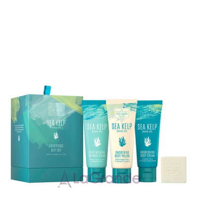 Scottish Fine Soaps Sea Kelp Marine SPA Kit (sh/gel/75ml + b/but/75ml + h/chr/75ml + soap/40g)          