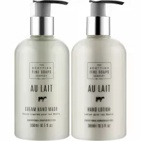 Scottish Fine Soaps Au Lait Hand Set ����� (soap/300ml + h/lot/300ml)
