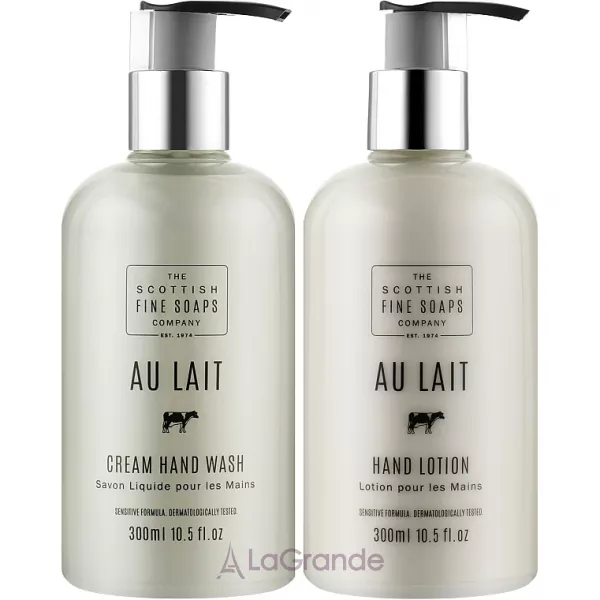 Scottish Fine Soaps Au Lait Hand Set ����� (soap/300ml + h/lot/300ml)
