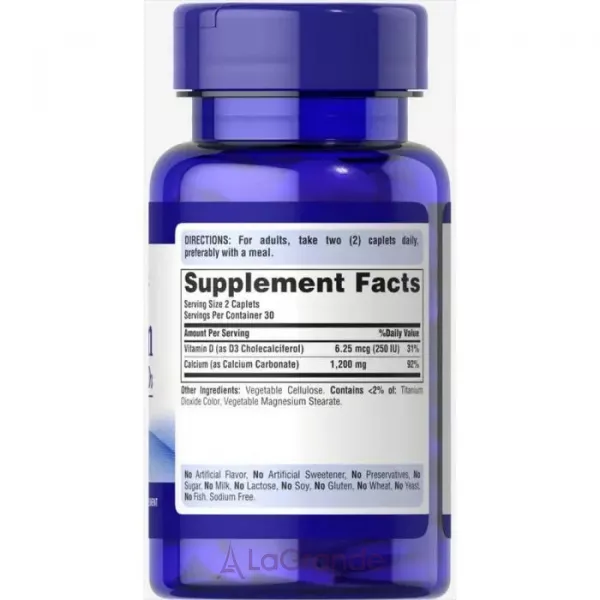 Puritan's Pride Calcium 600+ Vitamin D ����������� ������� 