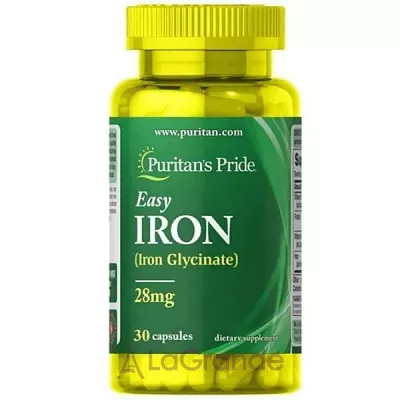 Puritan's Pride Easy Iron (Glycinate) 28 mg   