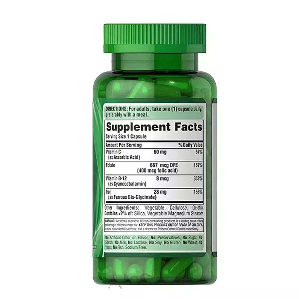Puritan's Pride Easy Iron (Glycinate) 28 mg ����������� ������� 
