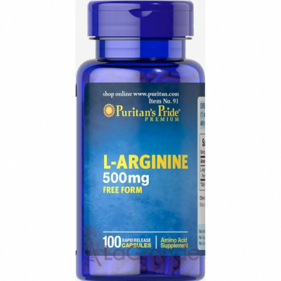 Puritan's Pride L-Arginine 500 mg ĳ  