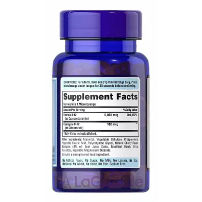 Puritan's Pride Methylcobalamin Vitamin B-12 5000 mg ĳ  