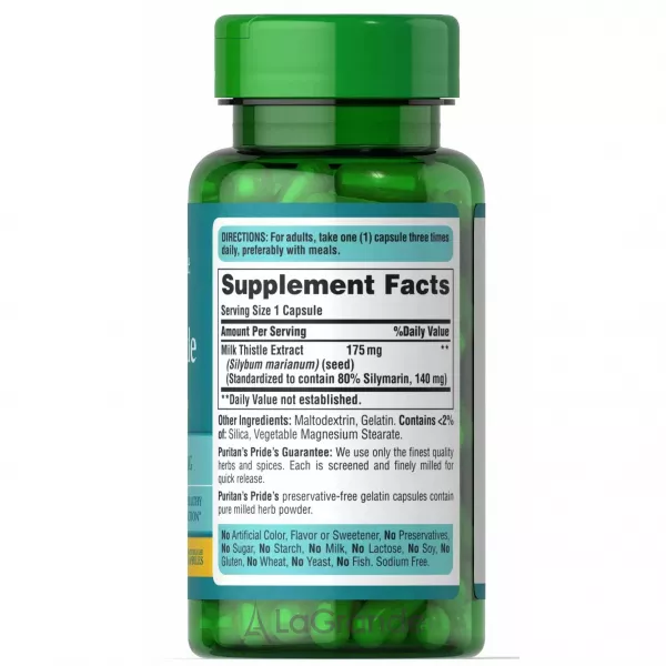 Puritan's Pride Milk Thistle Standardized 175 mg (Silymarin) ����������� ������� 