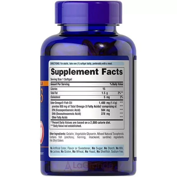 Puritan's Pride Omega-3 Fish Oil ����������� ������� 