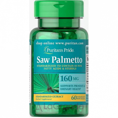 Puritan's Pride Saw Palmetto Standardized Extract 160 mg   