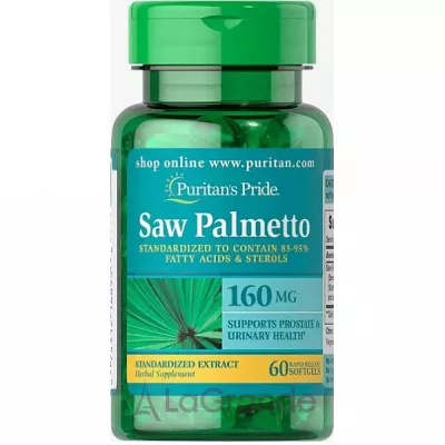 Puritan's Pride Saw Palmetto Standardized Extract 160 mg ĳ  