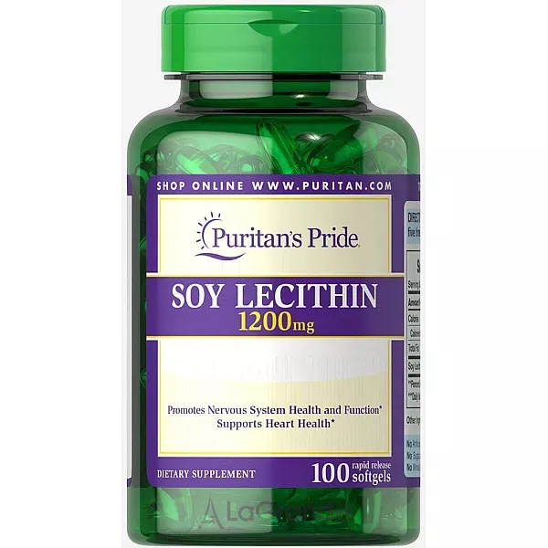 Puritan's Pride Soy Lecithin 1200 mg ����������� ������� ��� ��������� �������� ������� ������� 