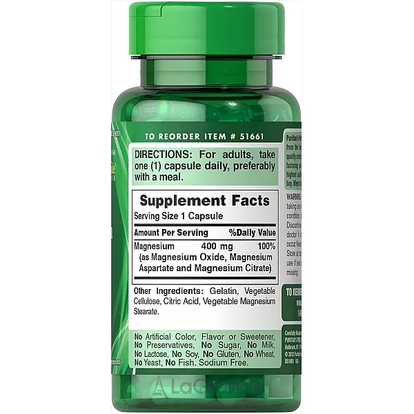 Puritan's Pride Triple Magnesium Complex 400 mg �������� �������� 