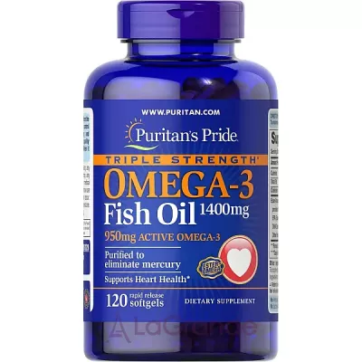 Puritan's Pride Triple Strength Omega-3 Fish Oil ĳ  