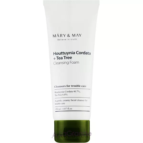 Mary & May Houttuynia Cordata+Tea Tree Cleansing Foam ����� ��� �������� � ���������� ��������� � ������� ������