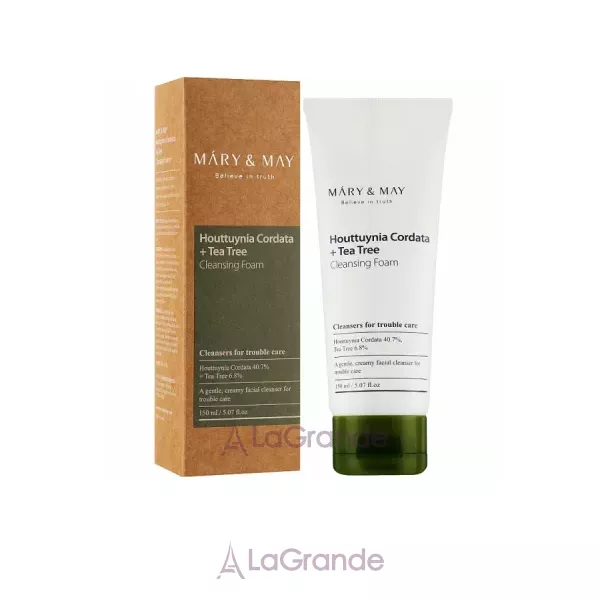 Mary & May Houttuynia Cordata+Tea Tree Cleansing Foam ����� ��� �������� � ���������� ��������� � ������� ������