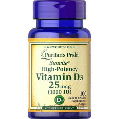 Puritan's Pride Vitamin D3 1000 IU ĳ  