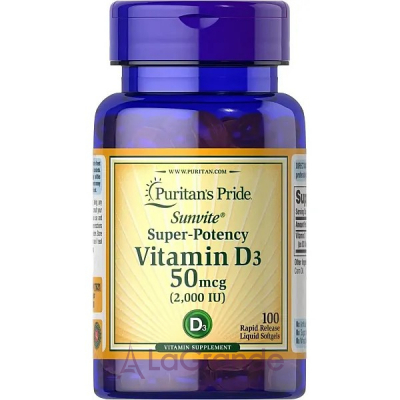 Puritan's Pride Vitamin D3 2000 IU ĳ  