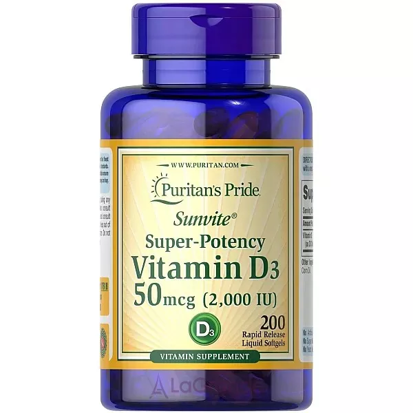 Puritan's Pride Vitamin D3 2000 IU ����������� ������� 