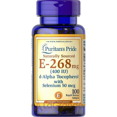 Puritan's Pride Vitamin E with Selenium   