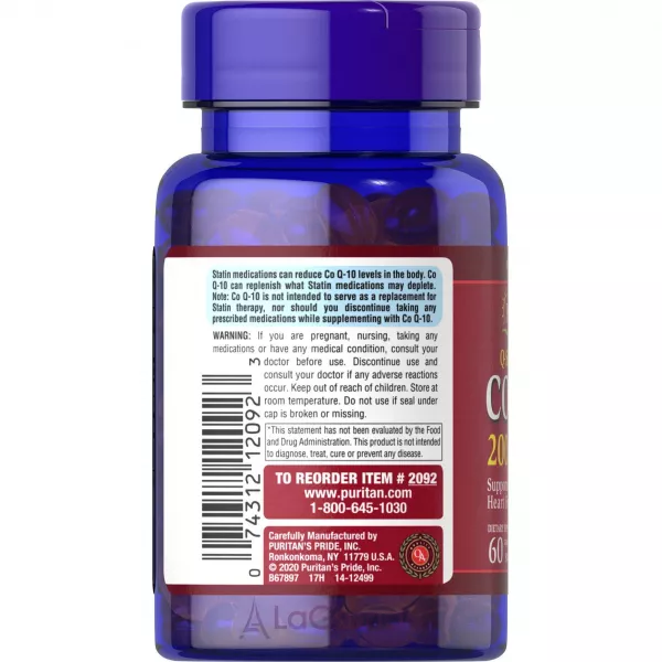 Puritan's Pride Q-SORB Co Q-10 200 mg ĳ������ ������� ��� �������� ������'� ����� 