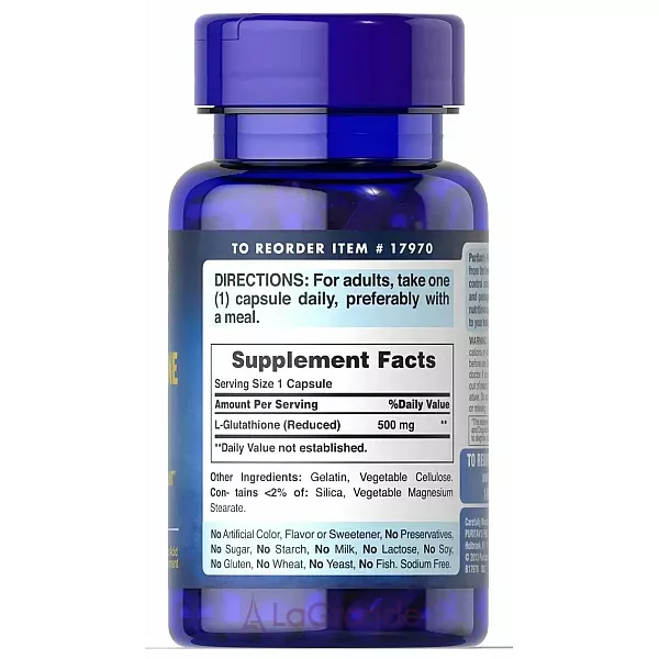 Puritan's Pride L-Glutathione 500 mg ����������� ������� 