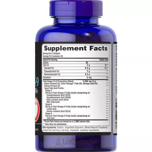 Puritan's Pride Triple Omega 3-6-9 ĳ������ ������� 
