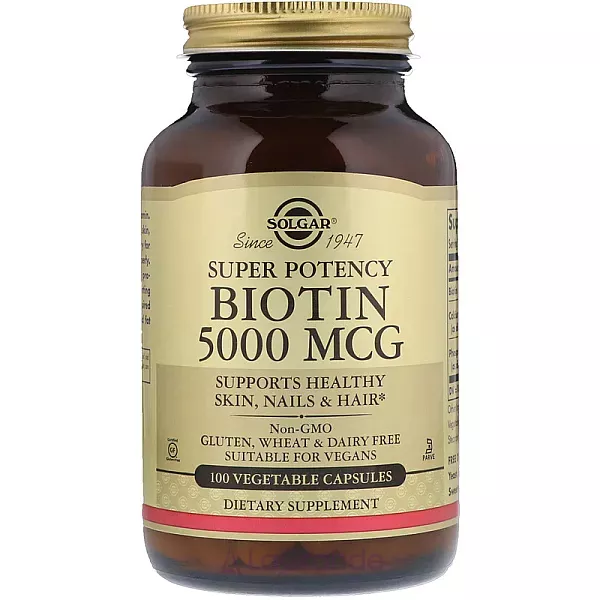 Solgar Biotin 5000 mcg ĳ������ ������� ��� ������'� ����, ����� �� ������� 