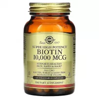 Solgar Biotin Super High Potency 10000 mcg ĳ������ ������� "������", 10000 ���, ��������� ������������