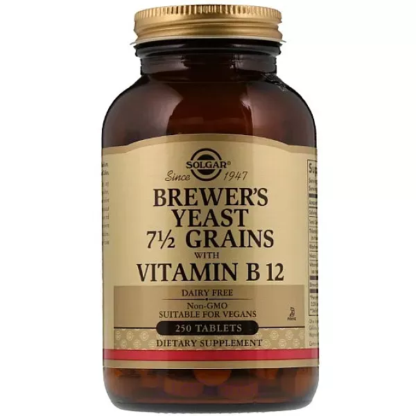 Solgar Brewer's Yeast 7 1/2 Grains with Vitamin B12 ĳ������ ������� 