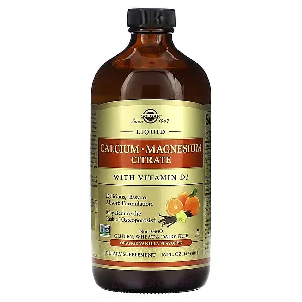Solgar Calcium Magnesium Citrate with Vitamin D3 ĳ������ ������� 