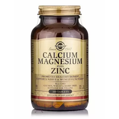 Solgar Calcium Magnesium Plus Zinc ĳ  