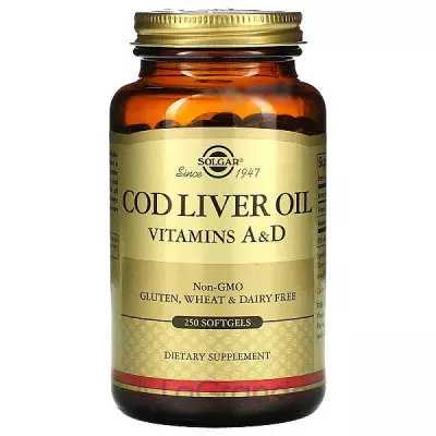 Solgar Chromium Cod Liver Oil Vitamins A & D    D3   , 1250 /135 