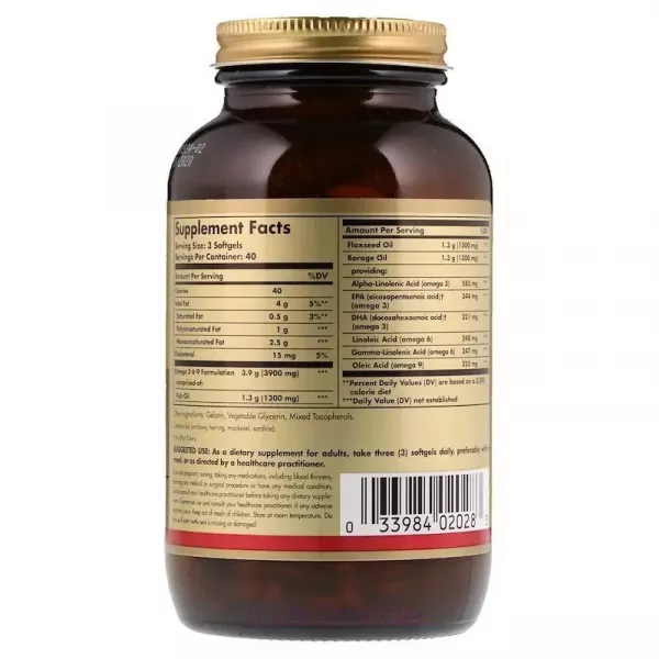 Solgar Omega 3-6-9 1300 mg ����������� ������� 