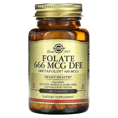 Solgar Folate (As Metafolin) 400 mcg ĳ  