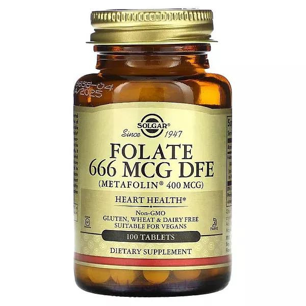 Solgar Folate (As Metafolin) 400 mcg ����������� ������� 