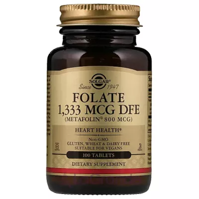 Solgar Folate (As Metafolin) 800 mcg   