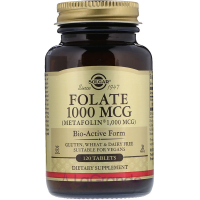 Solgar Folate (As Metafolin) 1000 mcg ĳ  