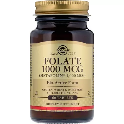 Solgar Folate (As Metafolin) 1000 mcg   
