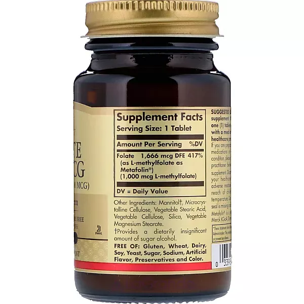 Solgar Folate (As Metafolin) 1000 mcg ĳ������ ������� 