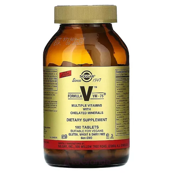 Solgar Formula V VM-75 Multiple Vitamins with Minerals ������������ �� ������� �������