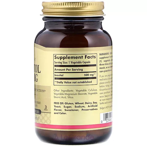 Solgar Inositol 500 mg ĳ������ ������� ��� �������� ����� �� ������� ������� 