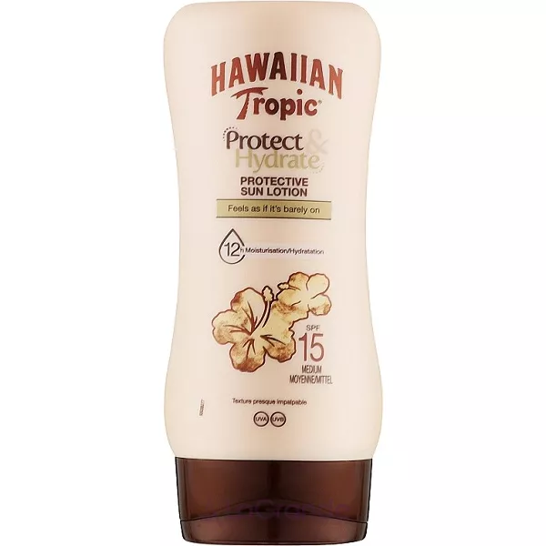 Hawaiian Tropic Protect & Hydrate Protective Sun Lotion SPF15 ������������� ������� ��� ��� SPF 15